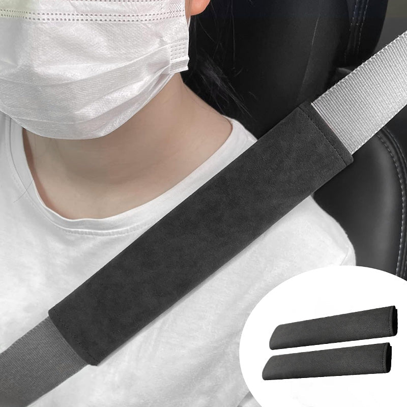 Alcantara Removable Seat Belt Cover for Model 3/Y/S/X/Cybertruck - T-Launch
