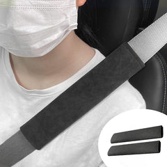 Alcantara Removable Seat Belt Cover for Model 3/Y/S/X/Cybertruck - T-Launch