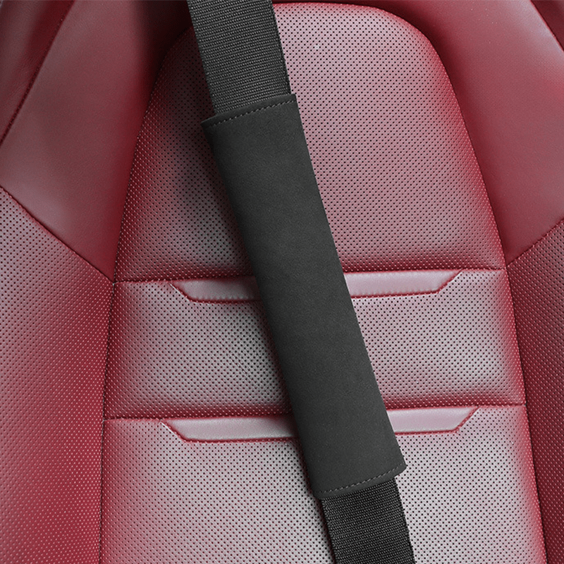 Alcantara Removable Seat Belt Cover for Model 3/Y/S/X/Cybertruck - T-Launch