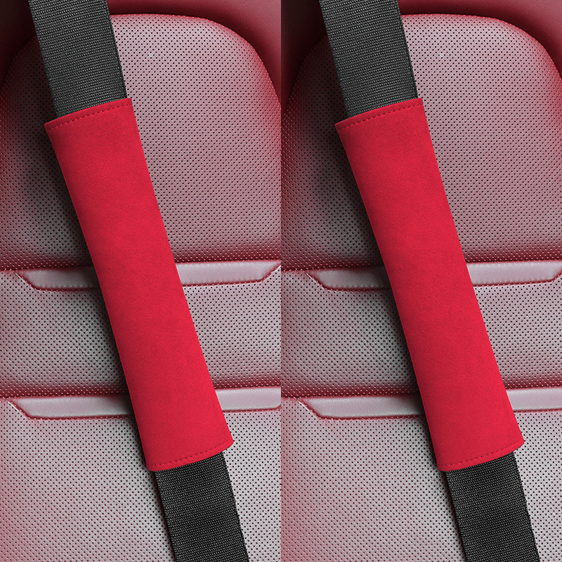 Alcantara Removable Seat Belt Cover for Model 3/Y/S/X/Cybertruck - T-Launch