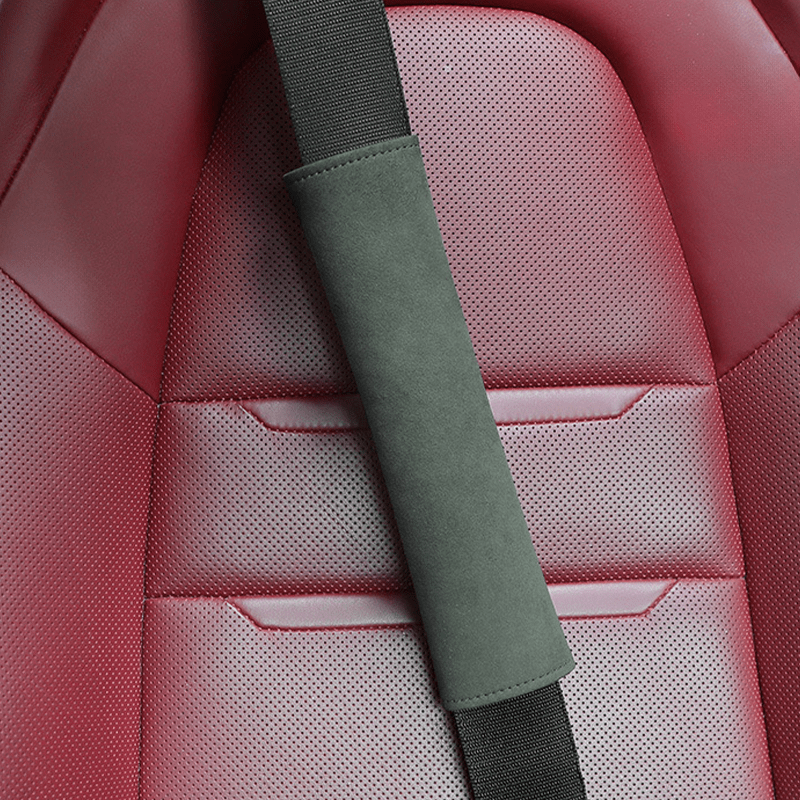 Alcantara Removable Seat Belt Cover for Model 3/Y/S/X/Cybertruck - T-Launch