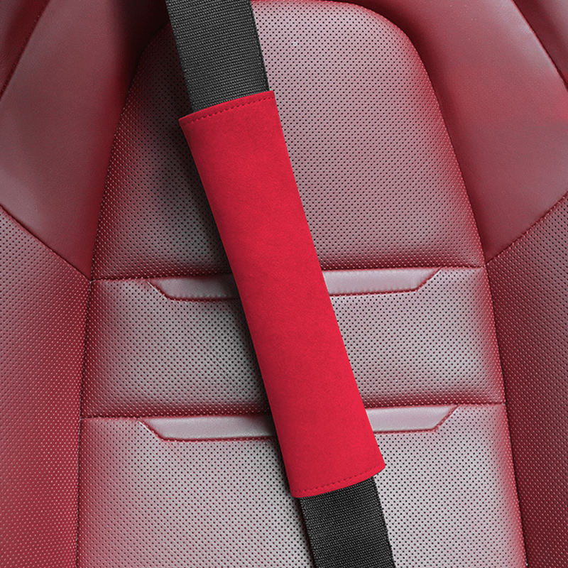 Alcantara Removable Seat Belt Cover for Model 3/Y/S/X/Cybertruck - T-Launch