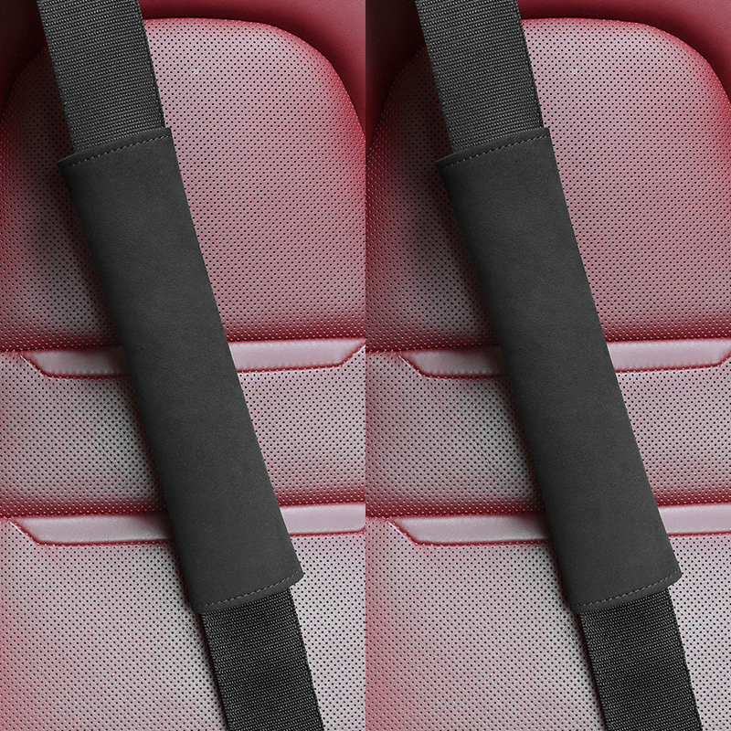Alcantara Removable Seat Belt Cover for Model 3/Y/S/X/Cybertruck - T-Launch