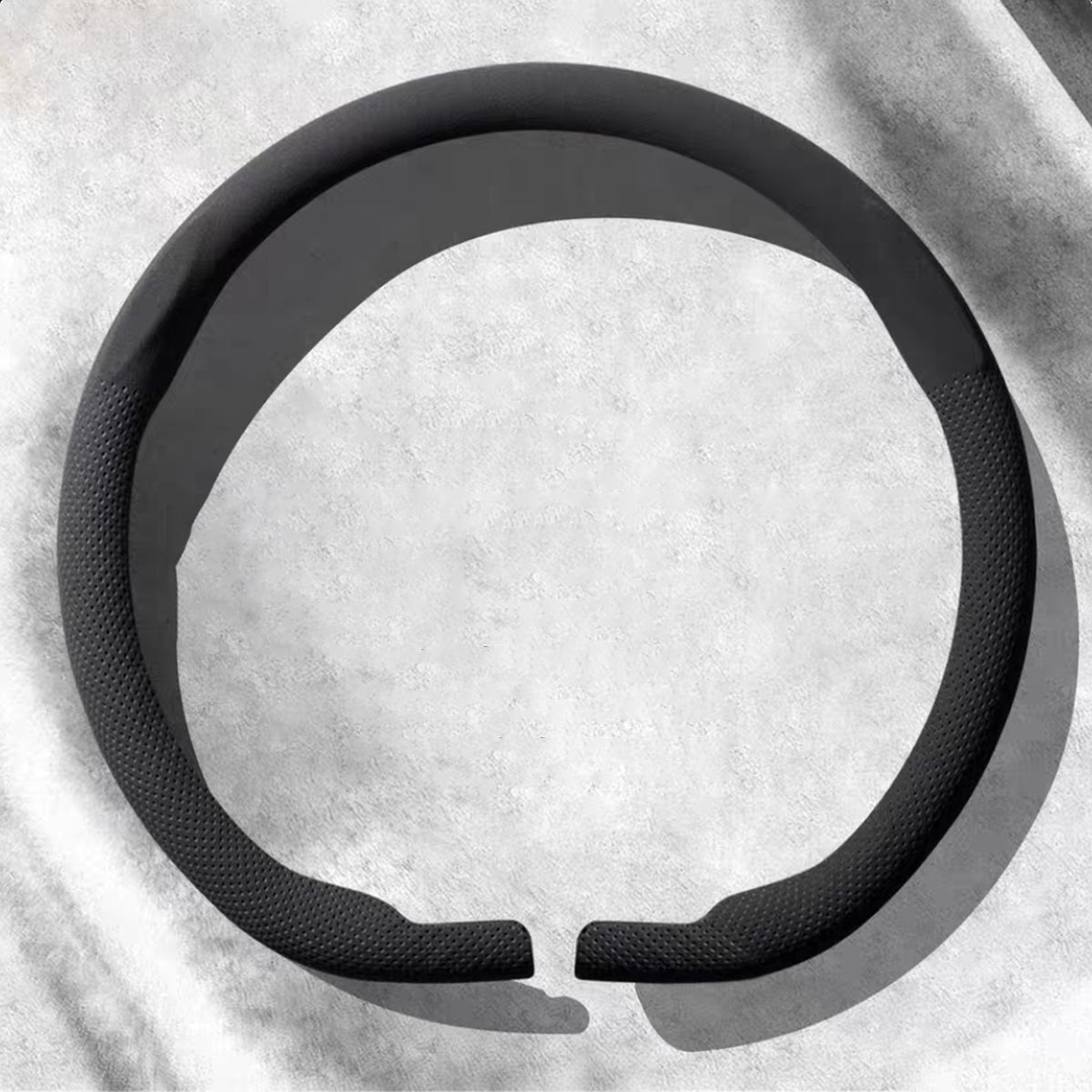 Alcantara Steering Wheel Cover (Hand Stitch, Half-Open, One-Piece) for Tesla Model 3 Highland Standard 2025+ - T-Launch