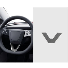 Alcantara Steering Wheel U-shaped Cover Sticker for Tesla Model Y Juniper 2025+ - T-Launch