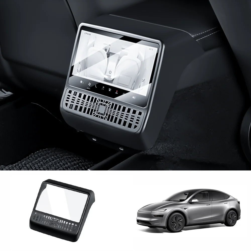 All-in-One Central Screen Tempered Glass & Frame Cover for Tesla Model Y Juniper 2025+ - T-Launch