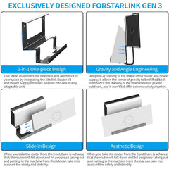 All-in-One Metal Router & Power Supply Wall Mount Kit for Starlink Gen 3 - T-Launch