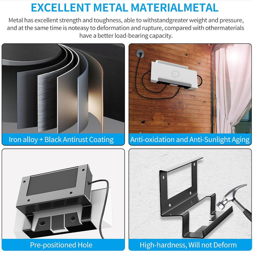 All-in-One Metal Router & Power Supply Wall Mount Kit for Starlink Gen 3 - T-Launch
