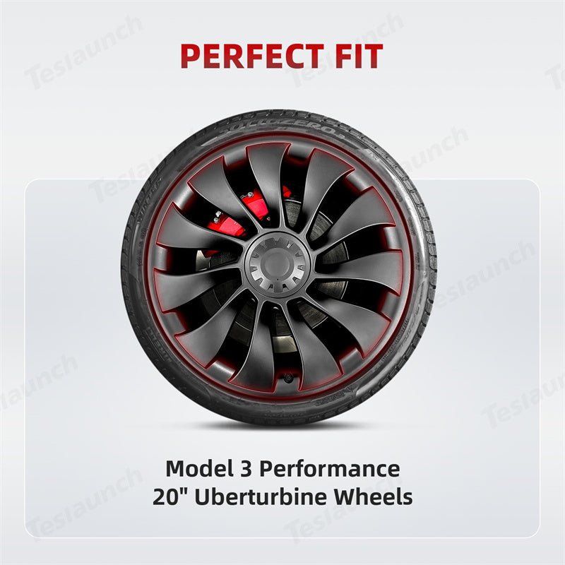 All-in-one Rim Protector for Tesla Model 3 Performance 20-inch Uberturbine Wheel - T-Launch