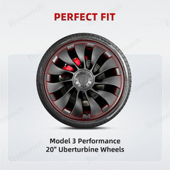 All-in-one Rim Protector for Tesla Model 3 Performance 20-inch Uberturbine Wheel - T-Launch
