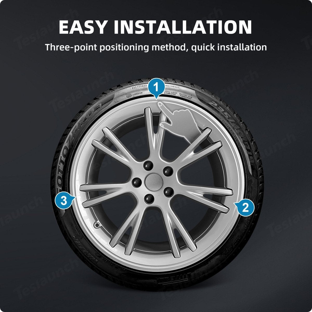 All-in-one Rim Protector for Tesla Model Y 19-inch Gemini Wheel （Cannot be used with the original wheel cover） - T-Launch