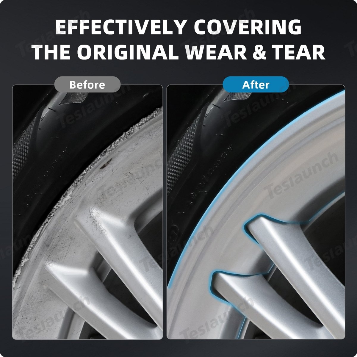 All-in-one Rim Protector for Tesla Model Y 19-inch Gemini Wheel （Cannot be used with the original wheel cover） - T-Launch
