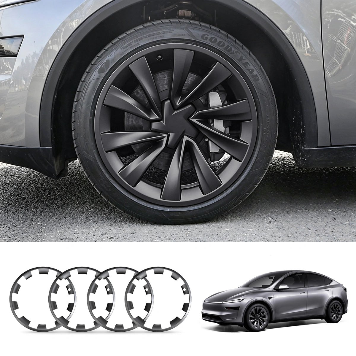 All-in-one Rim Protector for Tesla Model Y Juniper 20’’ Helix 2.0 Wheels - T-Launch
