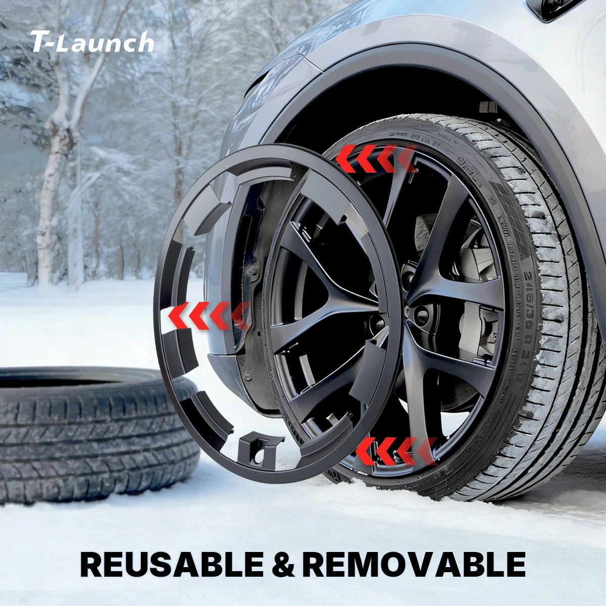 All-in-One Rim Protector for Tesla Model Y Juniper Performance 2025+ 21'' Arachnid 2.0 Wheels - T-Launch
