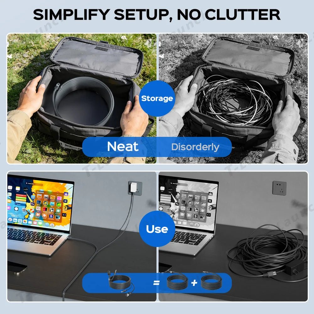 All-in-One Starlink Mini Ethernet & Power Cable - RJ45 & DC Connections - T-Launch
