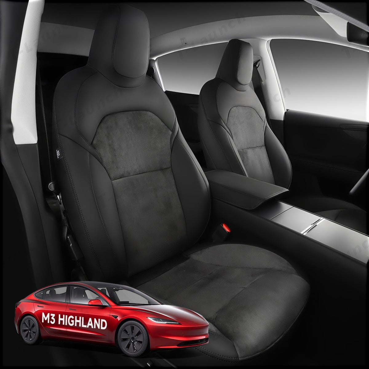All-Inclusive 2024+ Tesla Model 3 Highland Seat Cover - T-Launch