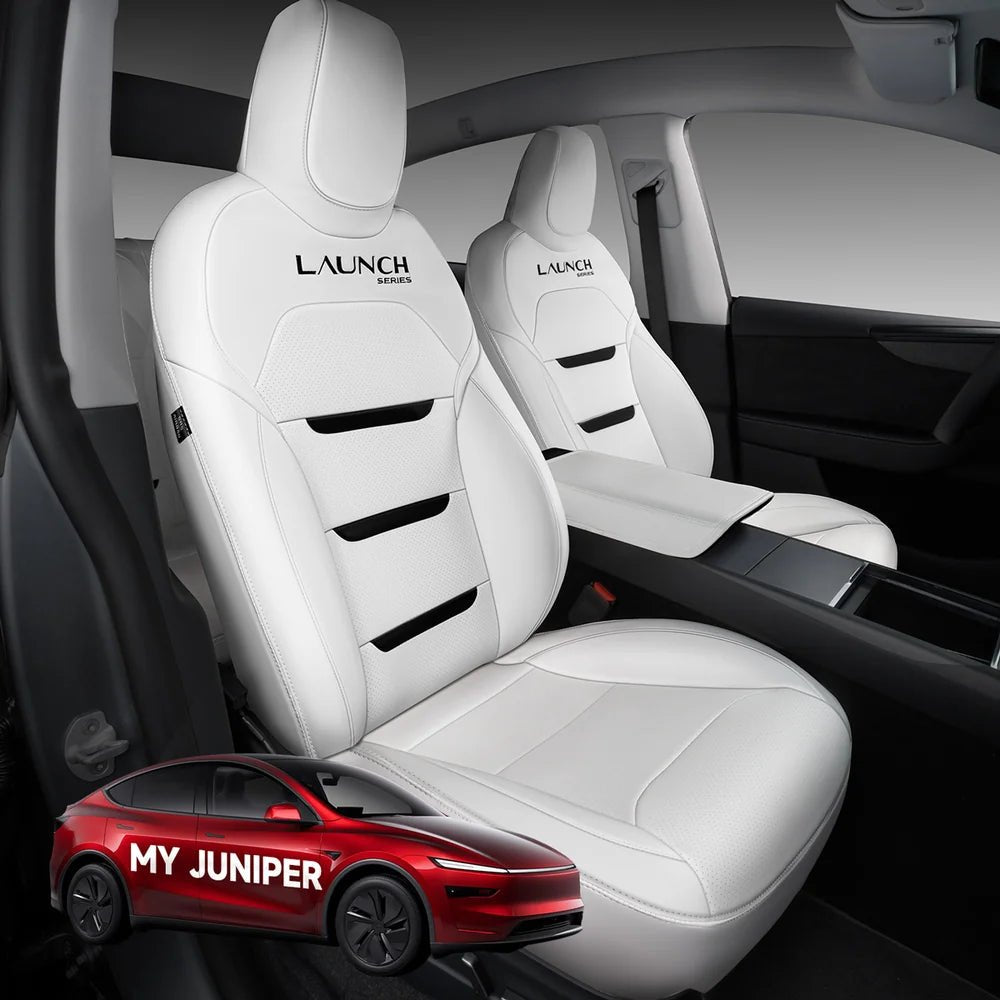 All-Inclusive Seat Cover for New Tesla Model Y Juniper Premium 2025+ (With Launch Series Embroidery Logo) - T-Launch