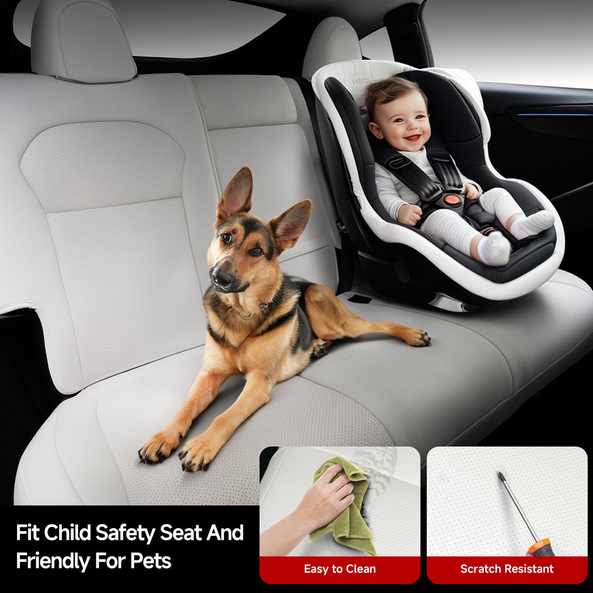 All-Inclusive Seat Cover for New Tesla Model Y Juniper Premium 2025+ (With Launch Series Embroidery Logo) - T-Launch