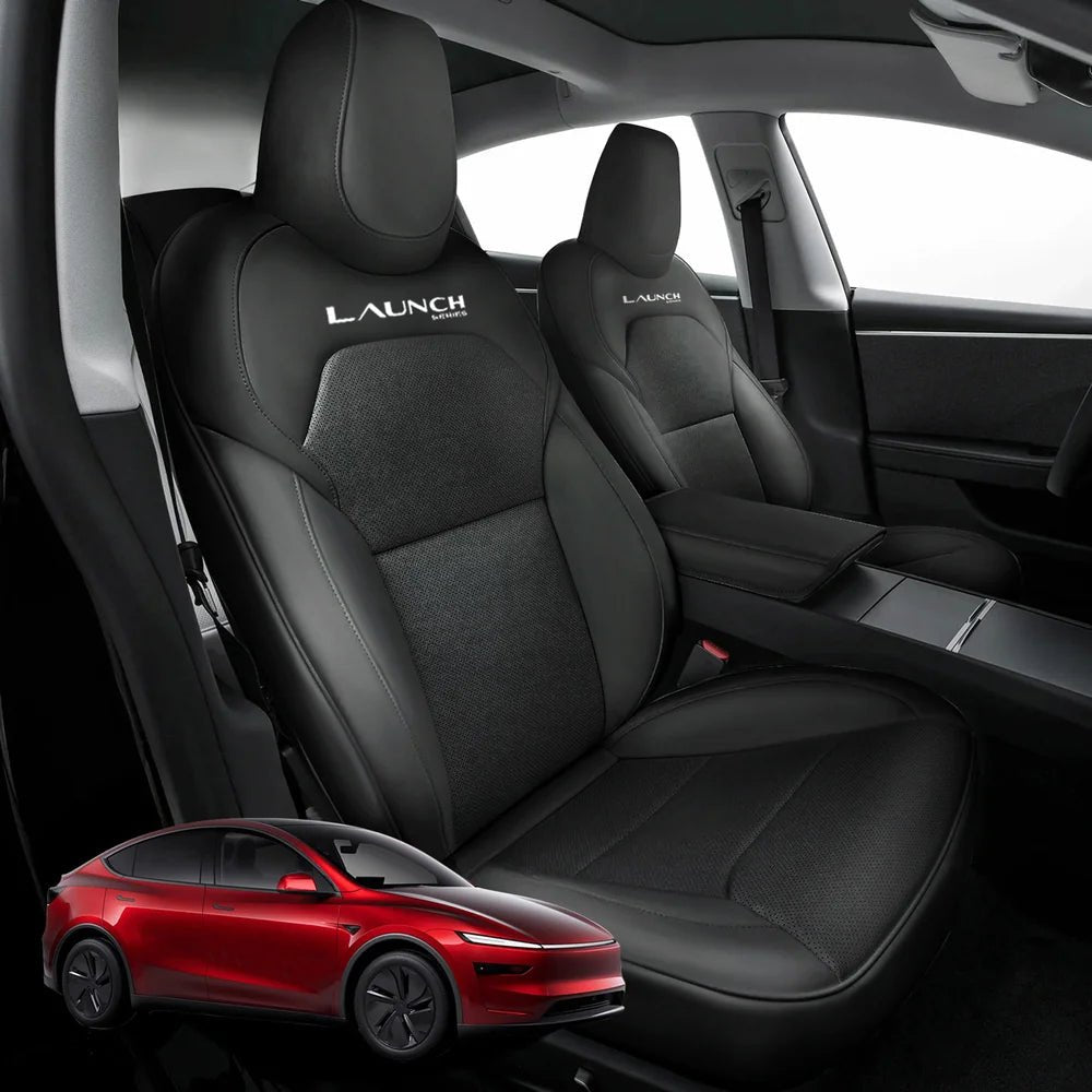 All-Inclusive Seat Cover for New Tesla Model Y Juniper Premium 2025+ (With Launch Series Embroidery Logo) - T-Launch