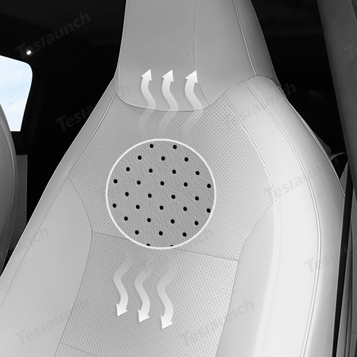 All-Inclusive Seat Cover for Tesla Cybertruck 2024+ (With Embroidery Logo) - T-Launch