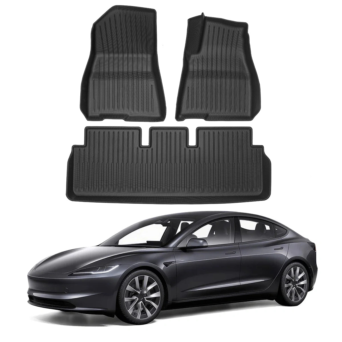 All Weather TPE Floor Mat for Tesla 2024+ Model 3 Highland - T-Launch