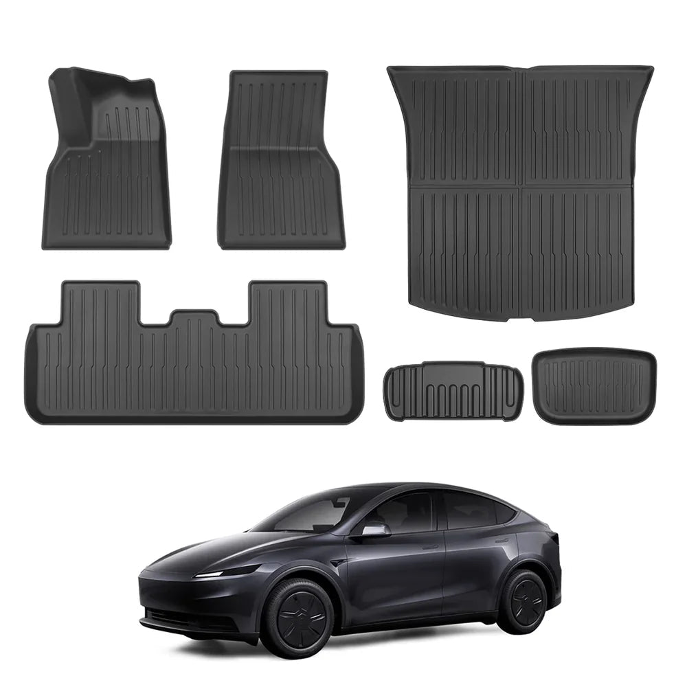 All-Weather TPE Floor Mats & Cargo Liners Set for 2026 New Tesla Model Y Standard/RWD/AWD - T-Launch