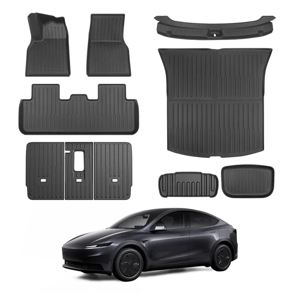 All-Weather TPE Floor Mats & Cargo Liners Set for 2026 New Tesla Model Y Standard/RWD/AWD - T-Launch