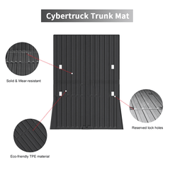 All Weather TPE Floor Mats Cargo Liners Set for Tesla Cybertruck - T-Launch