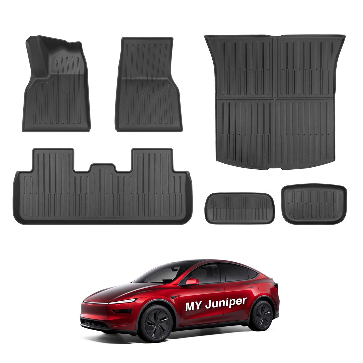 All-Weather TPE Floor Mats & Cargo Liners Set for Tesla Model Y Juniper 2025+ - T-Launch