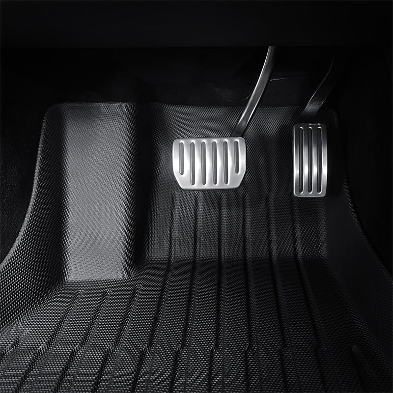 All Weather TPE Interior Floor Mats Cargo Liners Set for Tesla 2022+ Model S - T-Launch