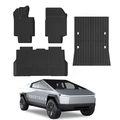 All Weather TPE Interior Floor Mats Cargo Liners Set for Tesla Cybertruck - T-Launch