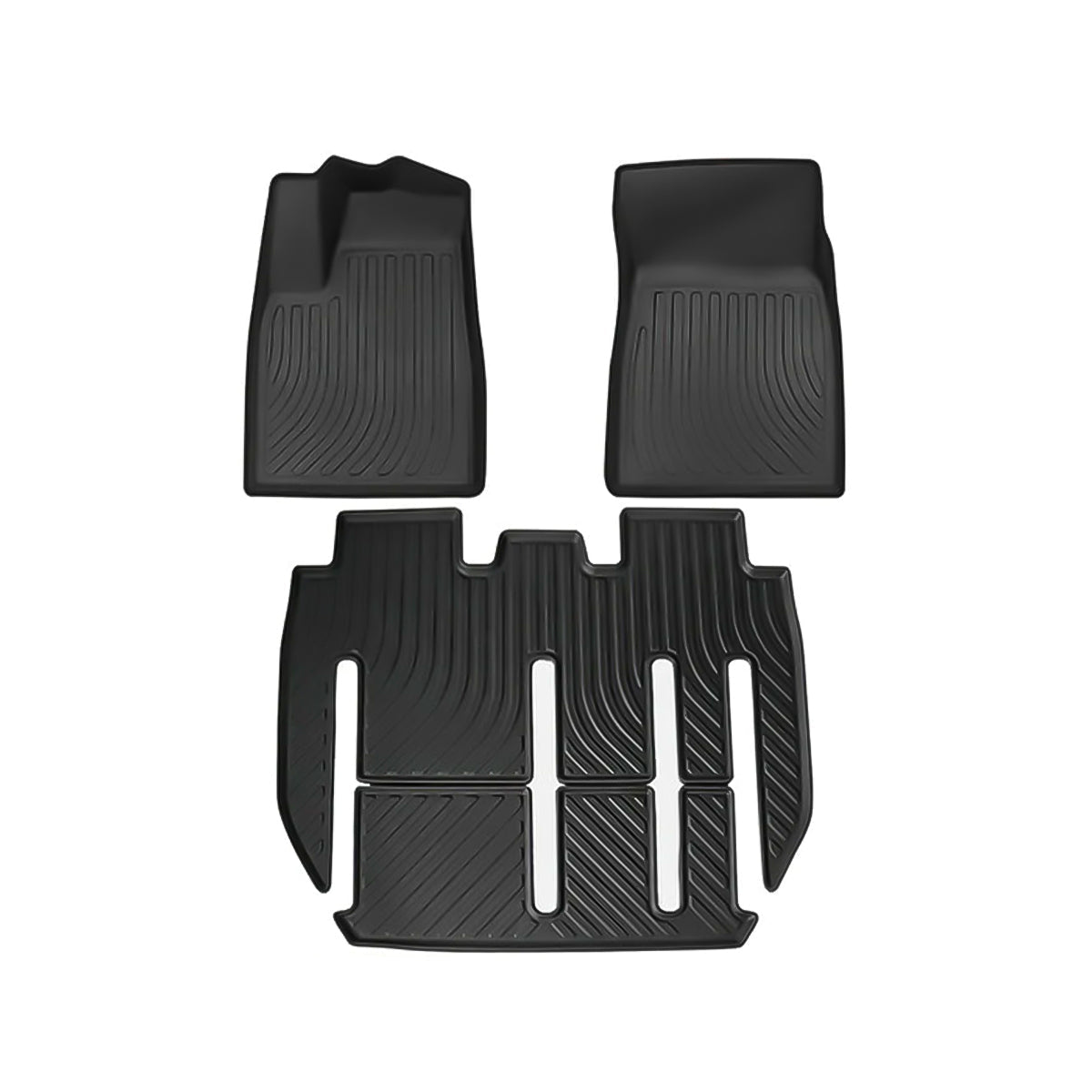 All Weather TPE Interior Floor Mats Cargo Liners Set for Tesla Model X 2021+ - T-Launch