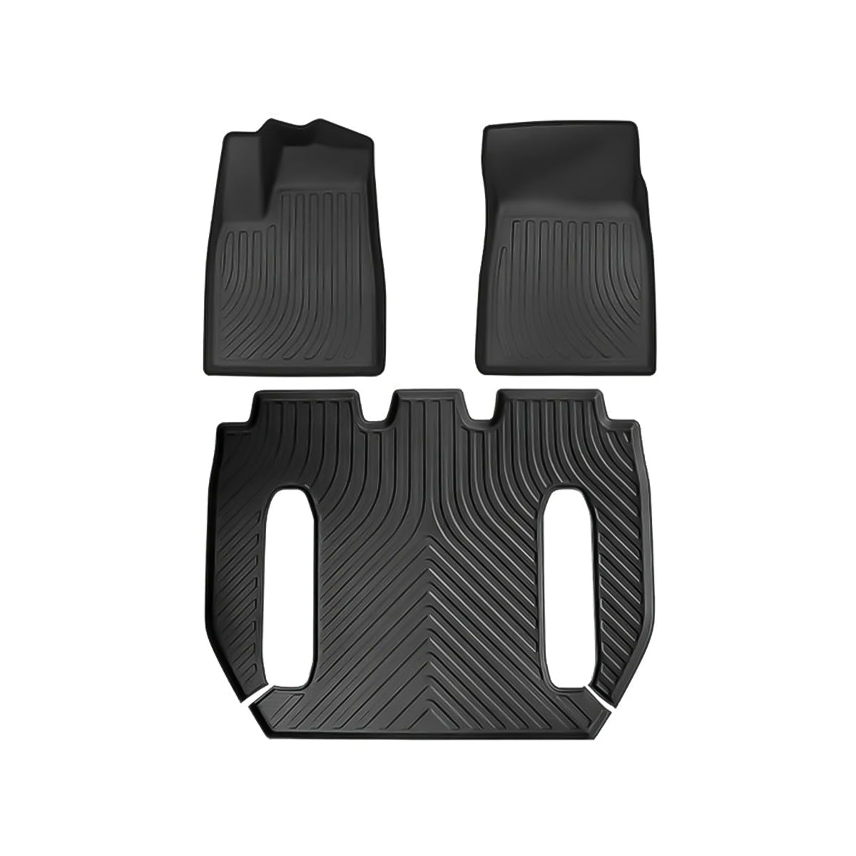 All Weather TPE Interior Floor Mats Cargo Liners Set for Tesla Model X 2021+ - T-Launch