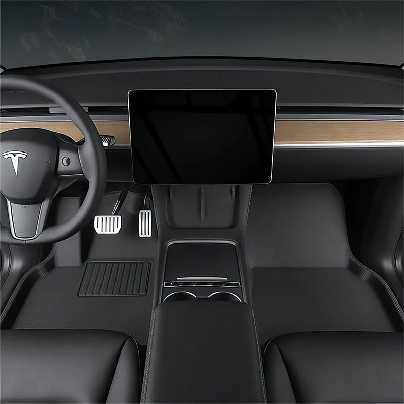 All Weather XPE Interior Floor Mats Cargo Liners Set for 2021-2023 Tesla Model 3 - T-Launch
