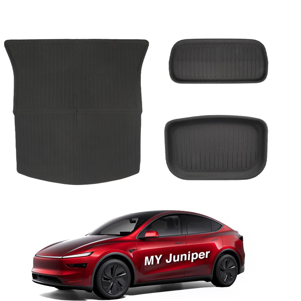 All Weather XPE Interior Floor Mats Cargo Liners Set for Tesla 2025+ Model Y Juniper - T-Launch