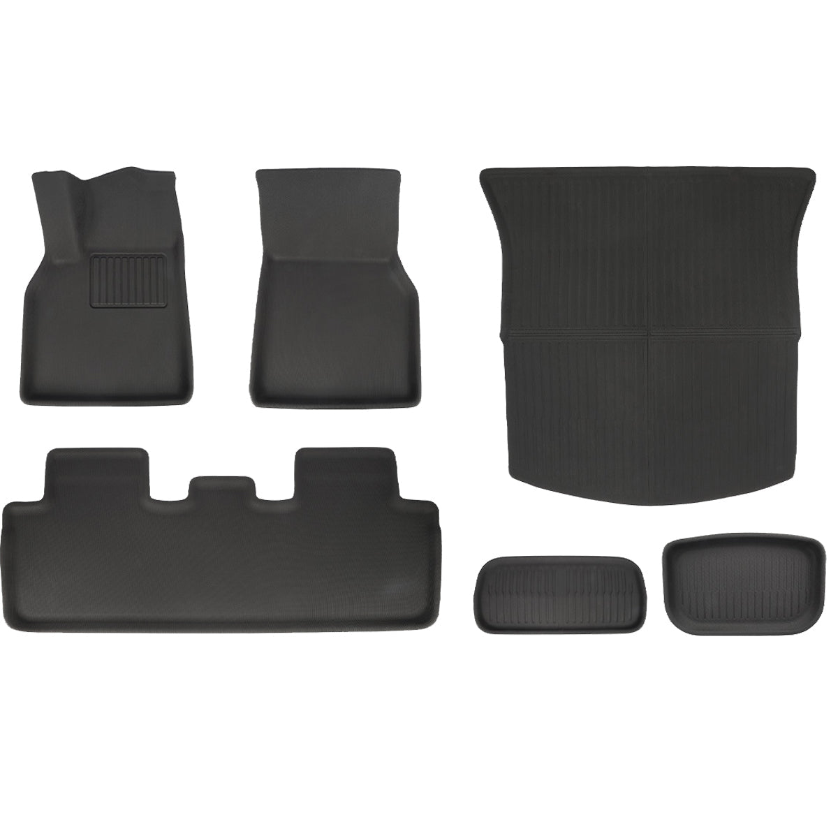 All Weather XPE Interior Floor Mats Cargo Liners Set for Tesla 2025+ Model Y Juniper - T-Launch
