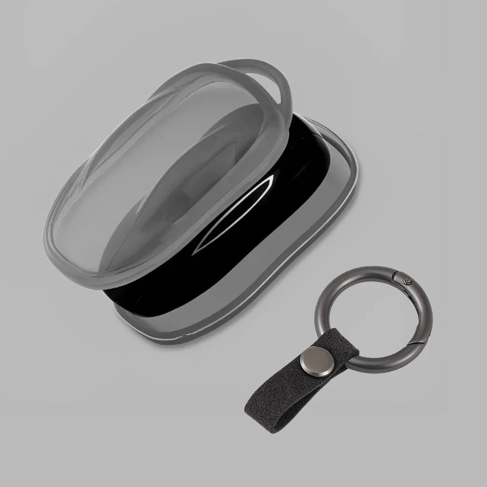 Alloy and Leather Key Fob Cover for Tesla Model 3/Y/S/X - T-Launch