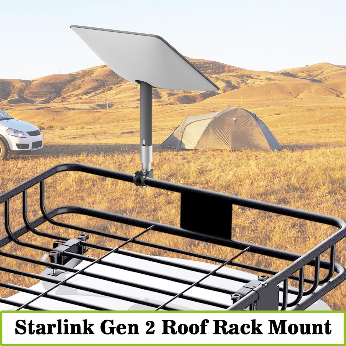 Alloy Starlink Mount with Pipe Adapter for Starlink Gen 2 - T-Launch