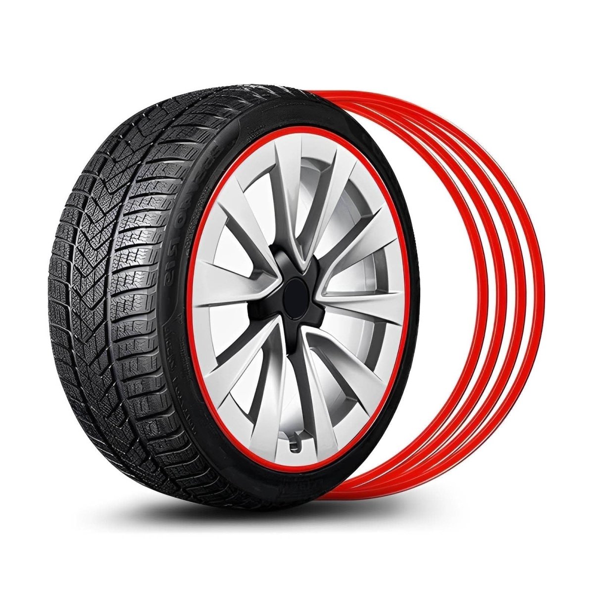 Aluminum Alloy Wheel Rim Protector- Fits All Cars (4pcs） - T-Launch