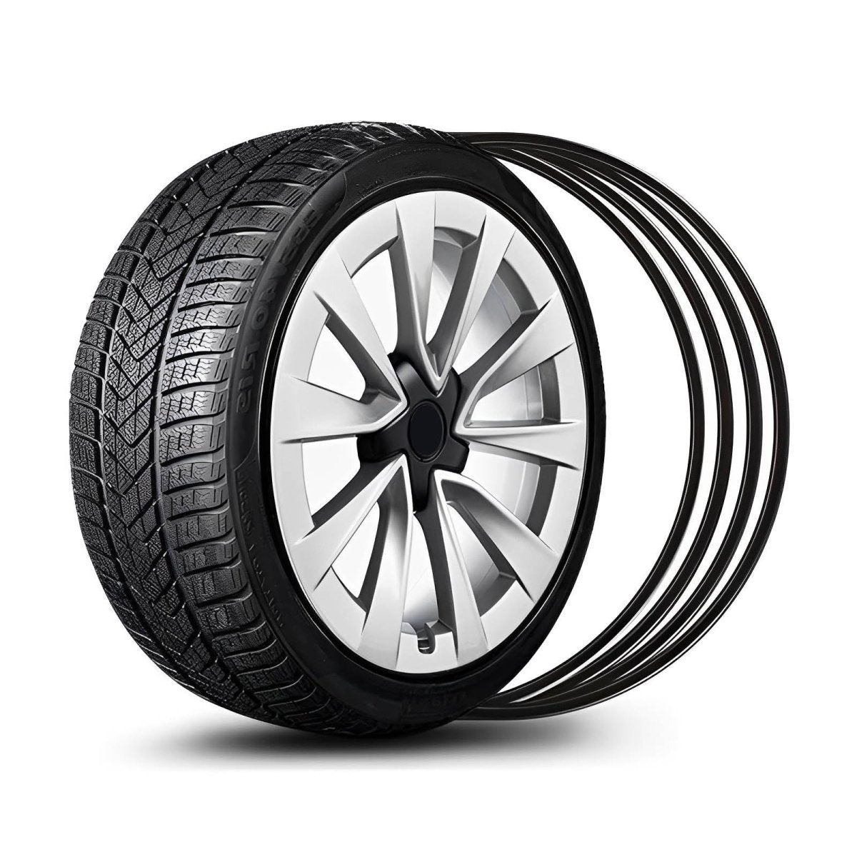 Aluminum Alloy Wheel Rim Protector- Fits All Cars (4pcs） - T-Launch