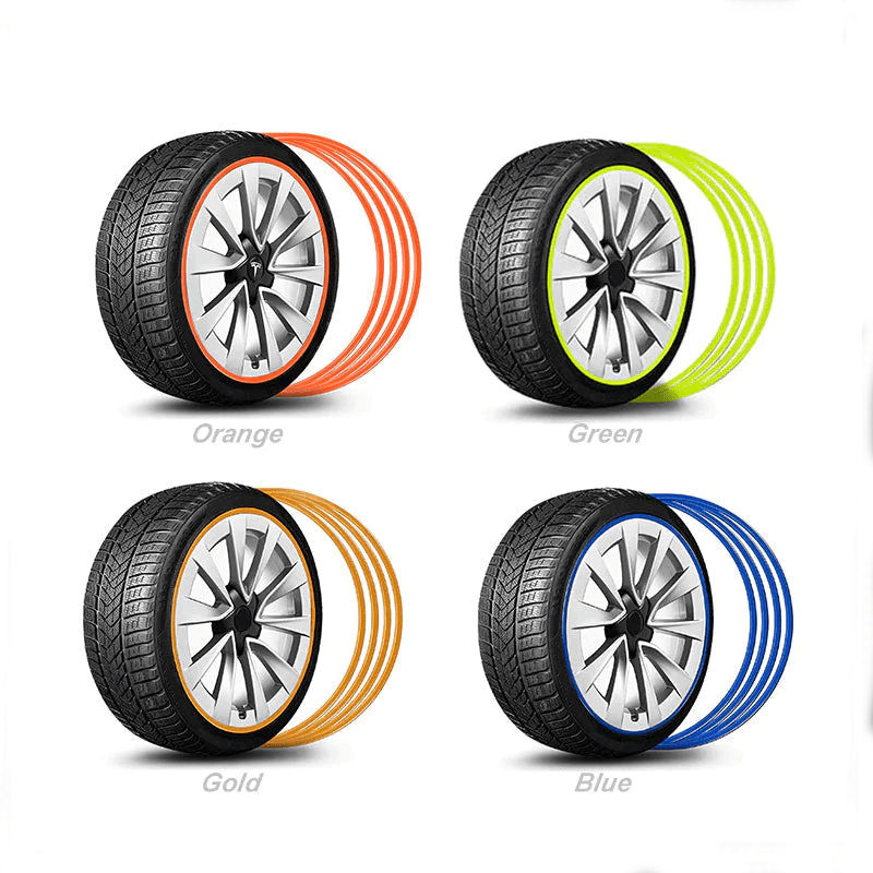 Aluminum Alloy Wheel Rim Protector- Fits All Cars (4pcs） - T-Launch