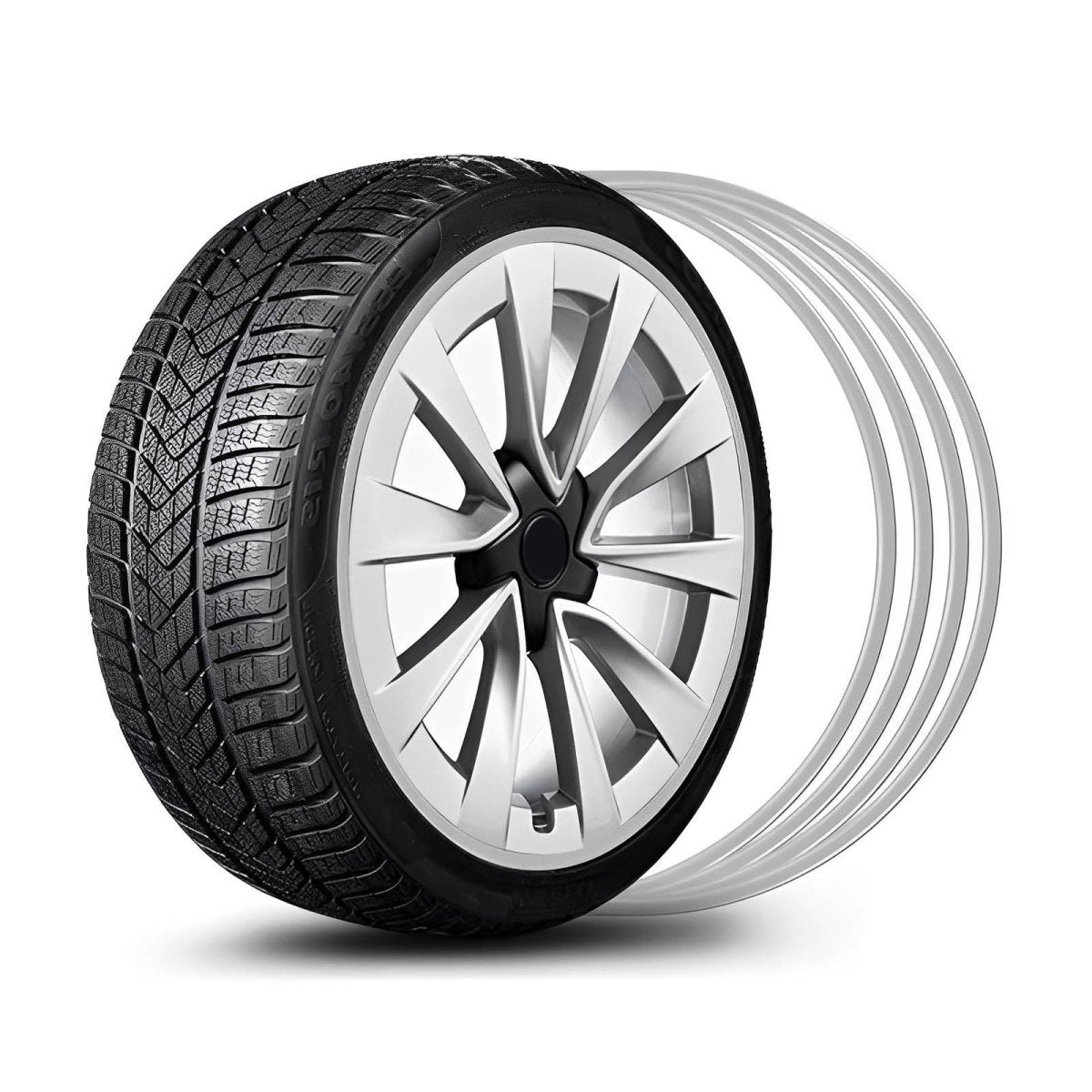 Aluminum Alloy Wheel Rim Protector- Fits All Cars (4pcs） - T-Launch