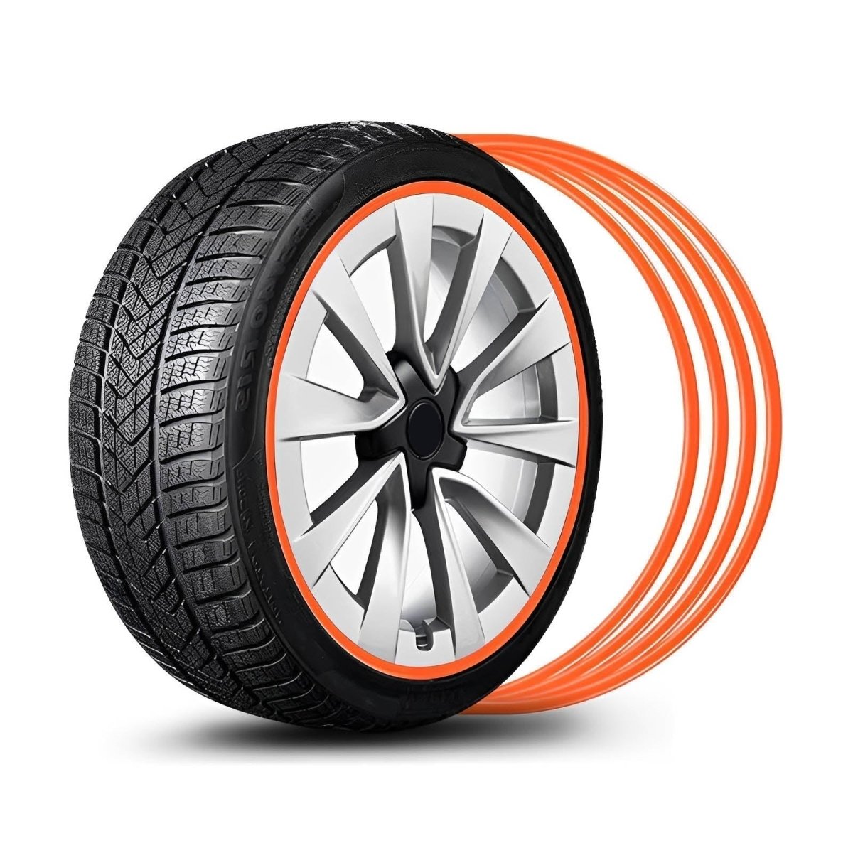 Aluminum Alloy Wheel Rim Protector- Fits All Cars (4pcs） - T-Launch