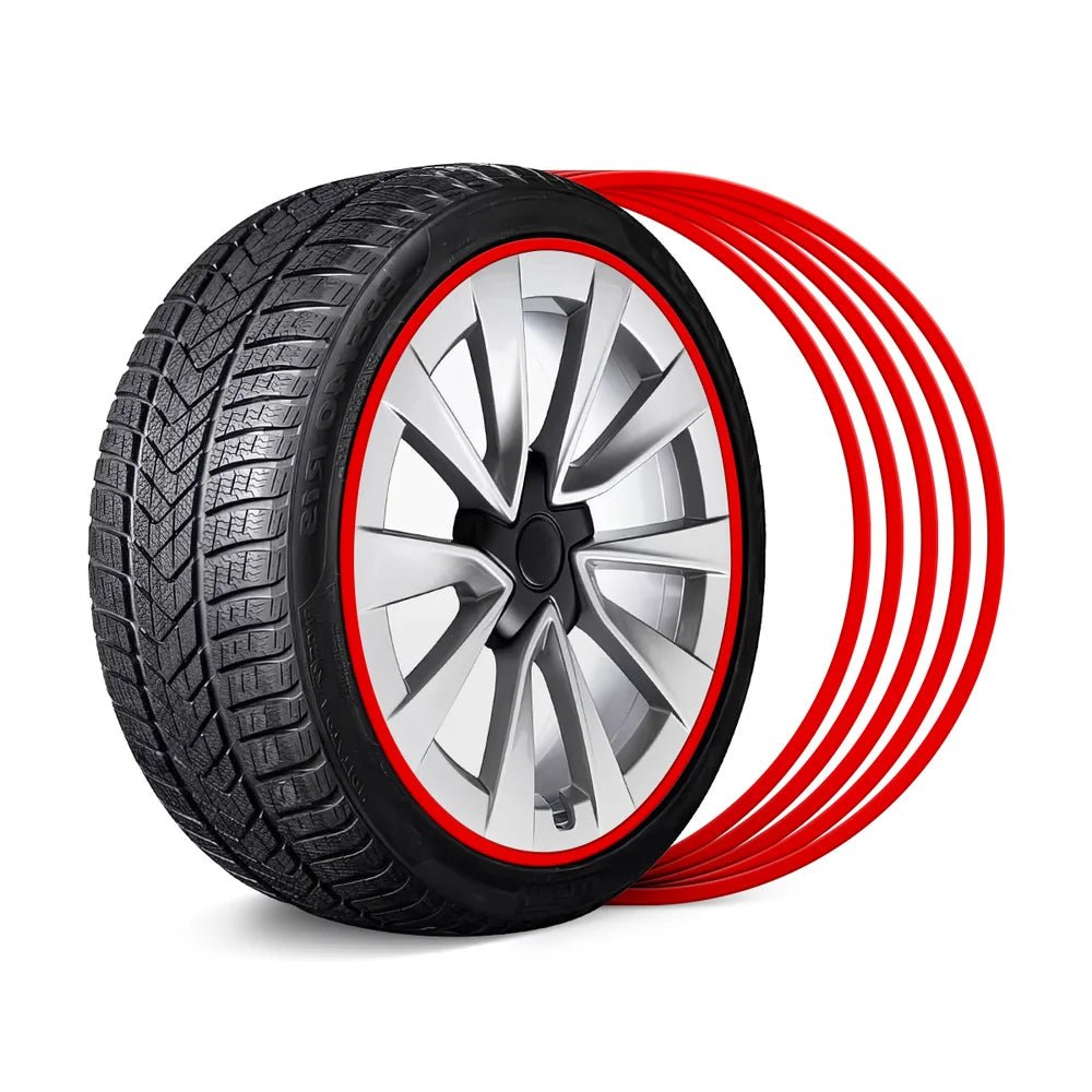 Aluminum Alloy Wheel Rim Protector- Fits All Cars (5pcs） - T-Launch