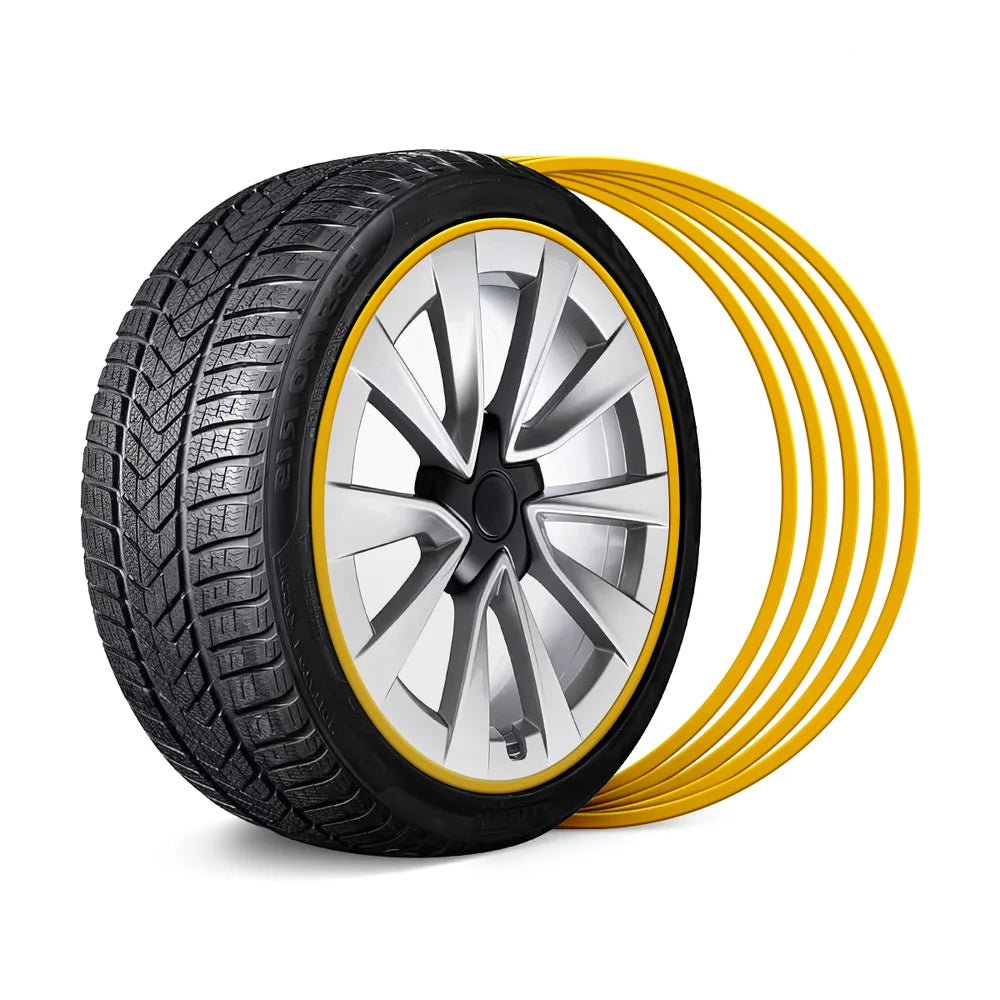 Aluminum Alloy Wheel Rim Protector- Fits All Cars (5pcs） - T-Launch