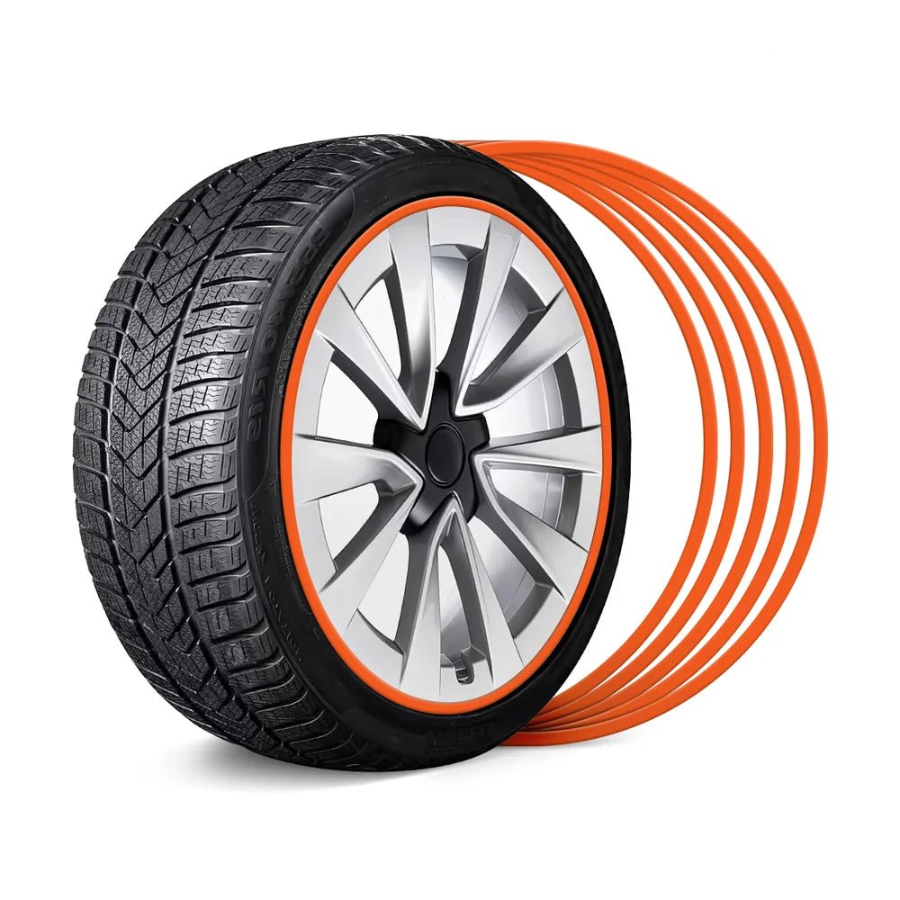 Aluminum Alloy Wheel Rim Protector- Fits All Cars (5pcs） - T-Launch
