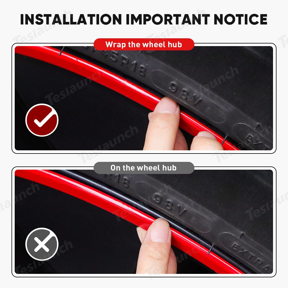 Aluminum Alloy Wheel Rim Protectors for All Tesla Models 3/Y/S/X (4 PCS) - T-Launch