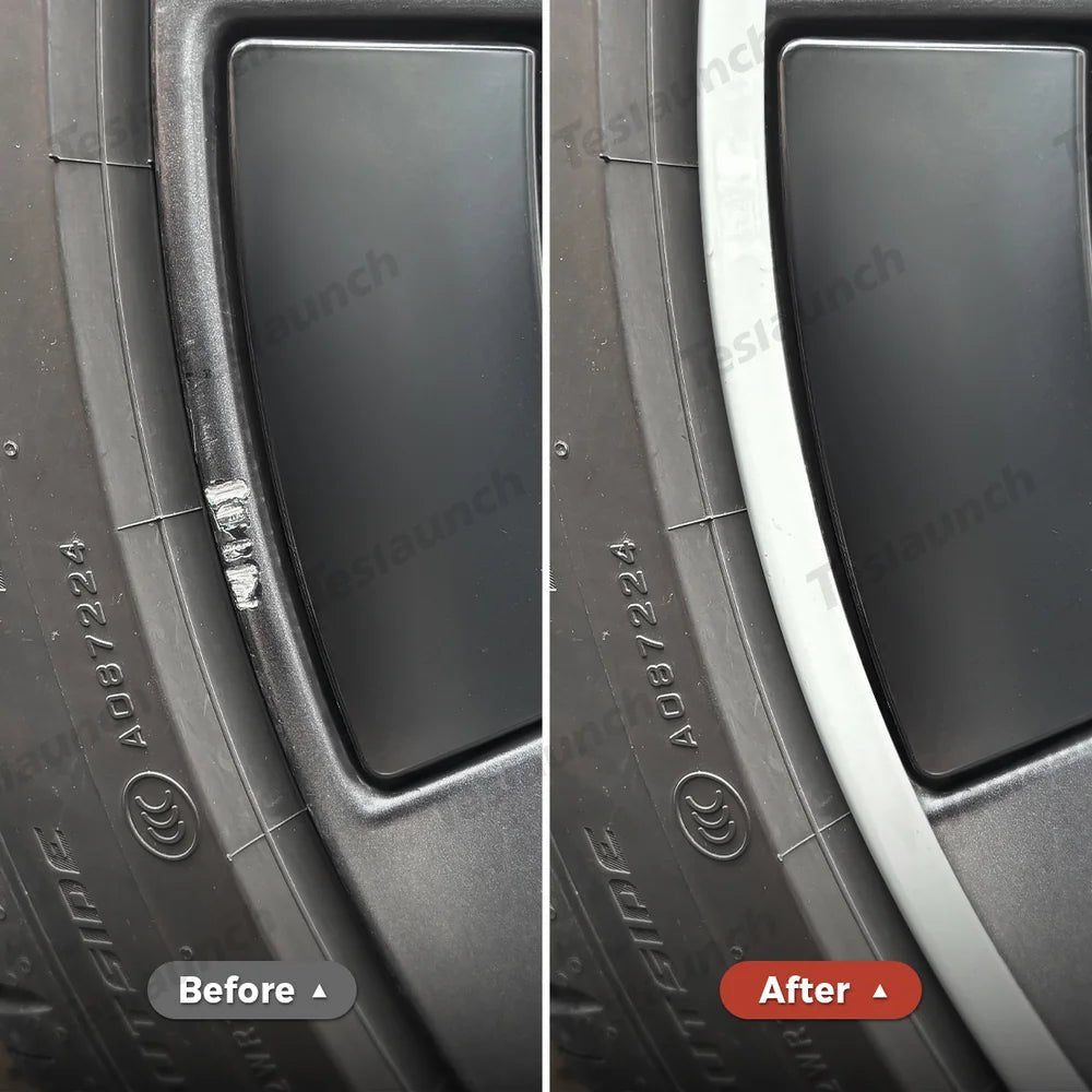 Aluminum Alloy Wheel Rim Protectors (Tesla Body Color Match) – for All Tesla Models - T-Launch