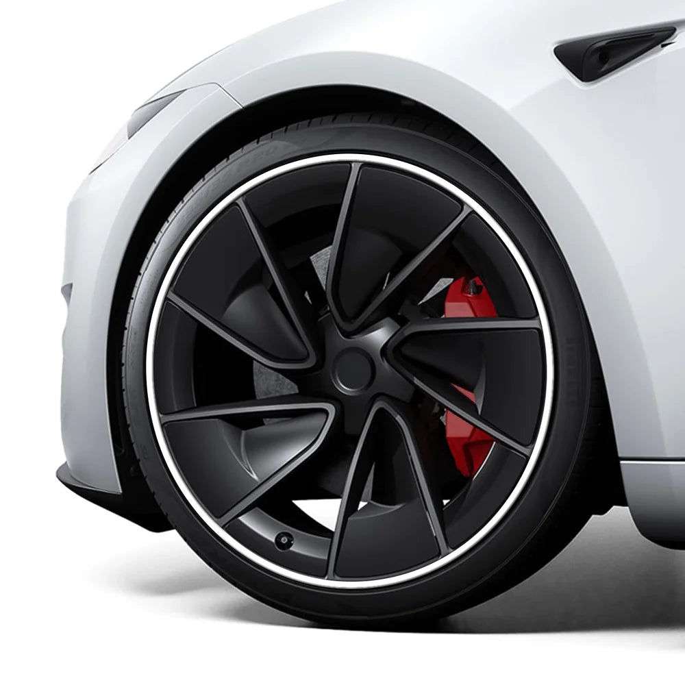 Aluminum Alloy Wheel Rim Protectors (Tesla Body Color Match) – for All Tesla Models - T-Launch
