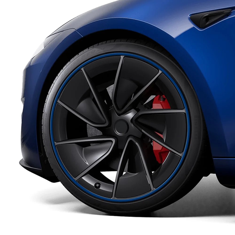 Aluminum Alloy Wheel Rim Protectors (Tesla Body Color Match) – for All Tesla Models - T-Launch